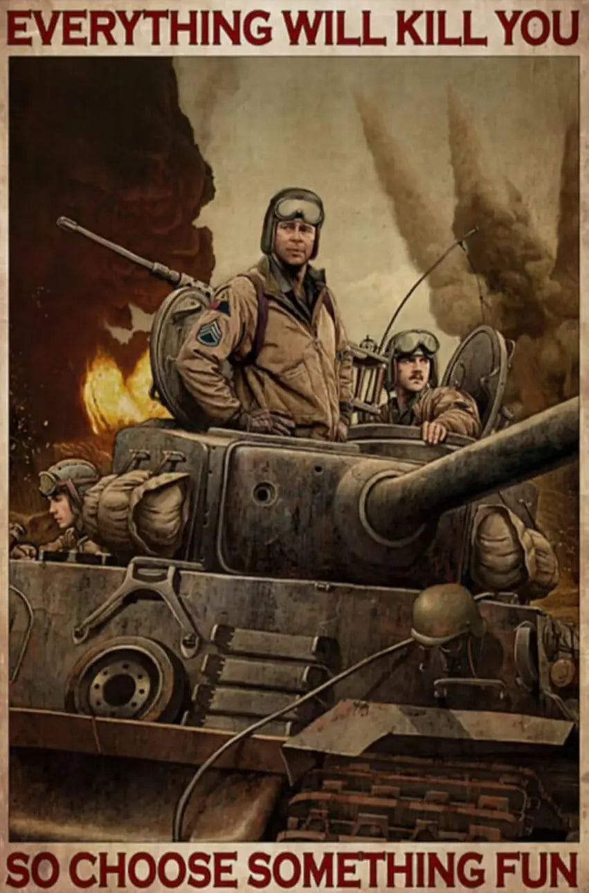 Vintage Metal Sign: "Choose Fun" Wall Decor