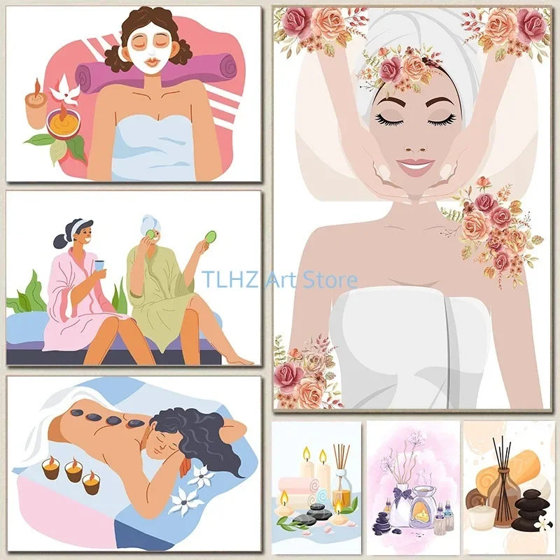 Facial Massage Tool Poster Canvas Wall Art Decor
