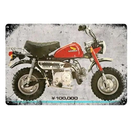 Honda Monkey Z50 Vintage Metal Sign 20x30cm