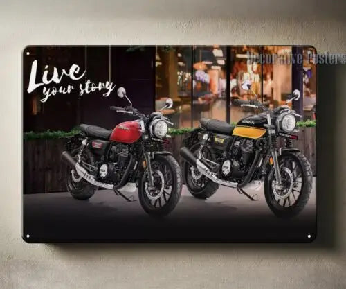 Honda CB350RS Cafe Racer Metal Sign 20x30cm