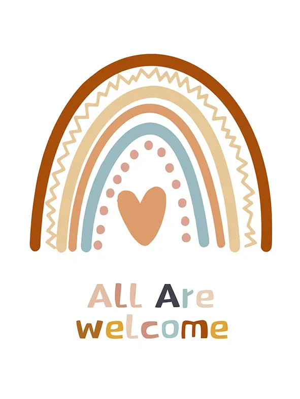 Colorful Kids Room Inspirational Wall Art Prints