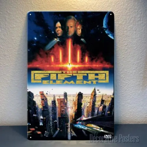 The Fifth Element Bruce Willis Metal Poster 20x30cm Sign