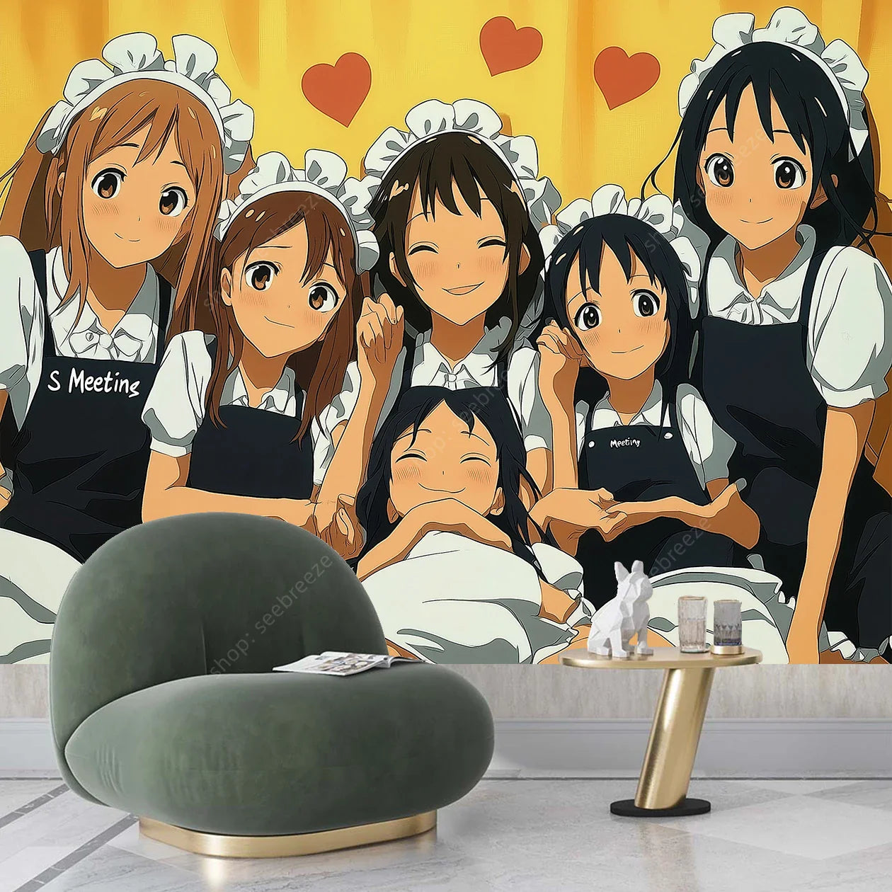 K ON Anime Tapestry Wall Art for Bedroom Decor