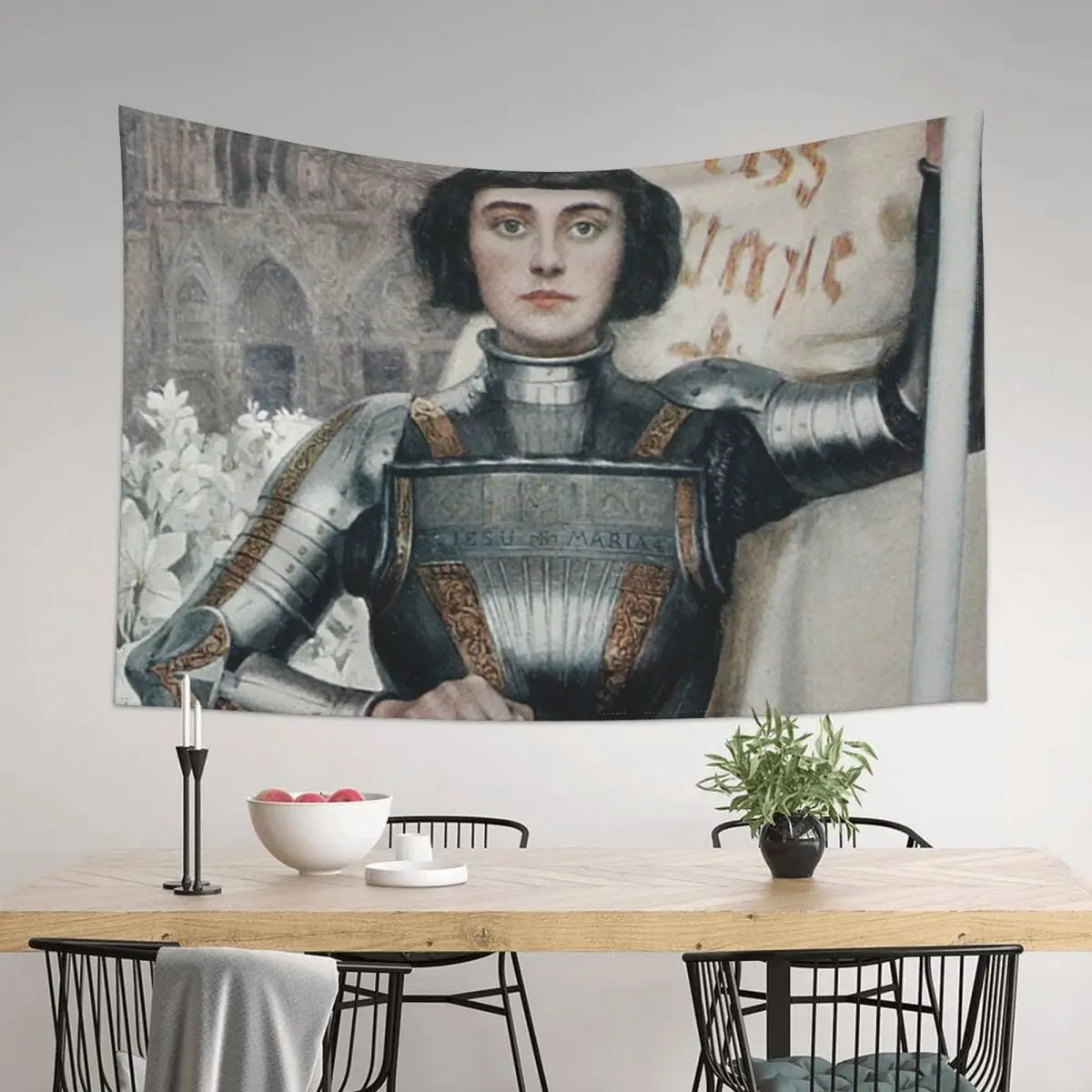 Joan of Arc Tapestry Wall Art Bedroom Decor