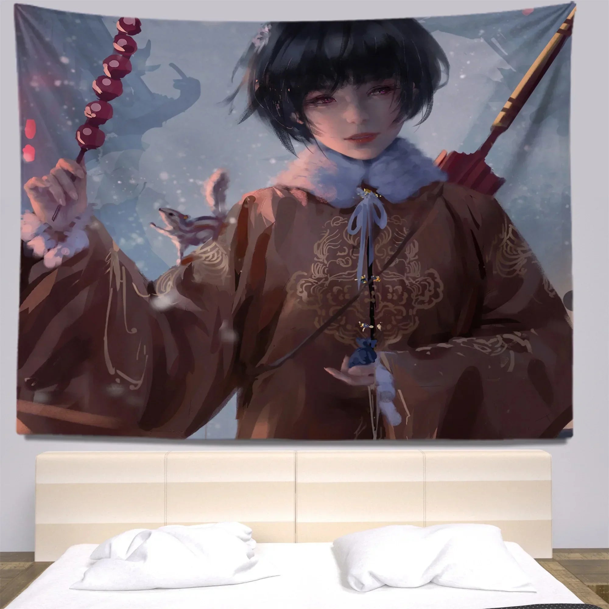 Anime Tapestry Wall Hanging - Customizable Dorm Decor