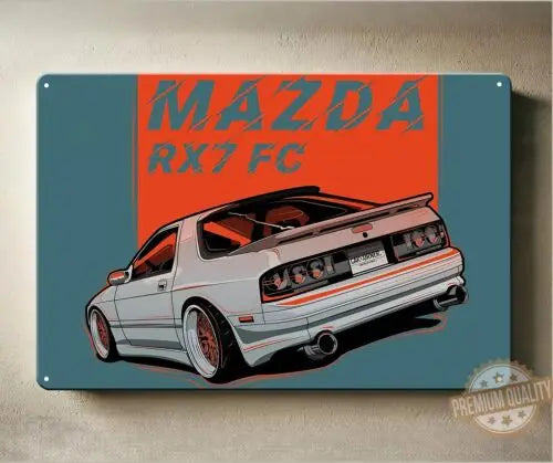 Mazda RX7 FC Metal Poster Tin Sign 20x30cm Collectible