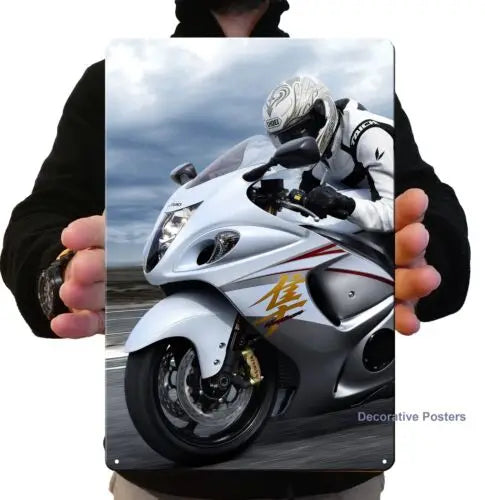 Suzuki Hayabusa Metal Poster Tin Sign 20x30cm