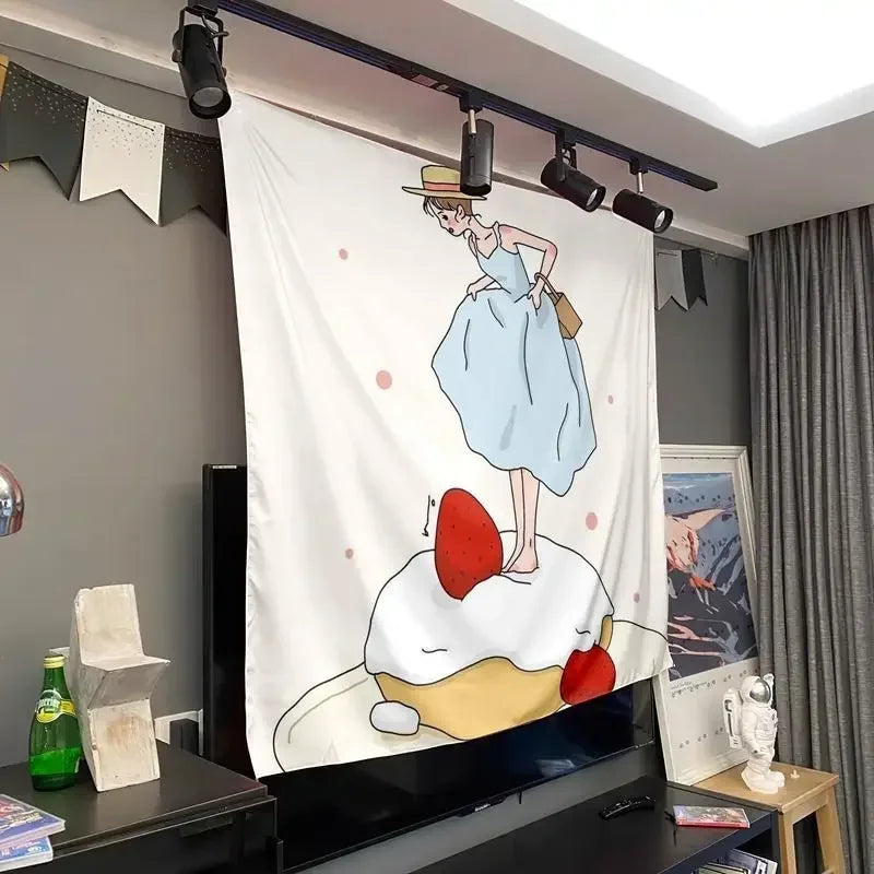 Wind Wall Hanging Canvas Poster for Bedroom Decor