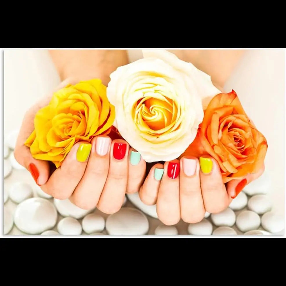 Nail Art Canvas Print Beauty Salon Decor Poster