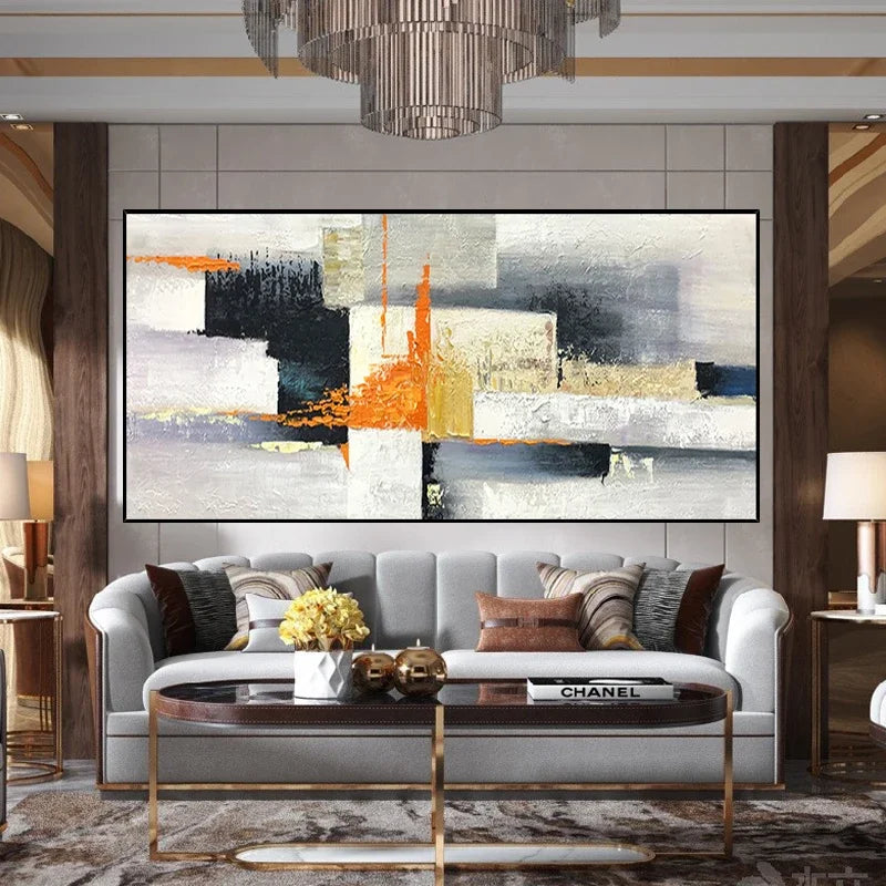 Colorful Abstract Canvas Oil Painting Wall Art Decor