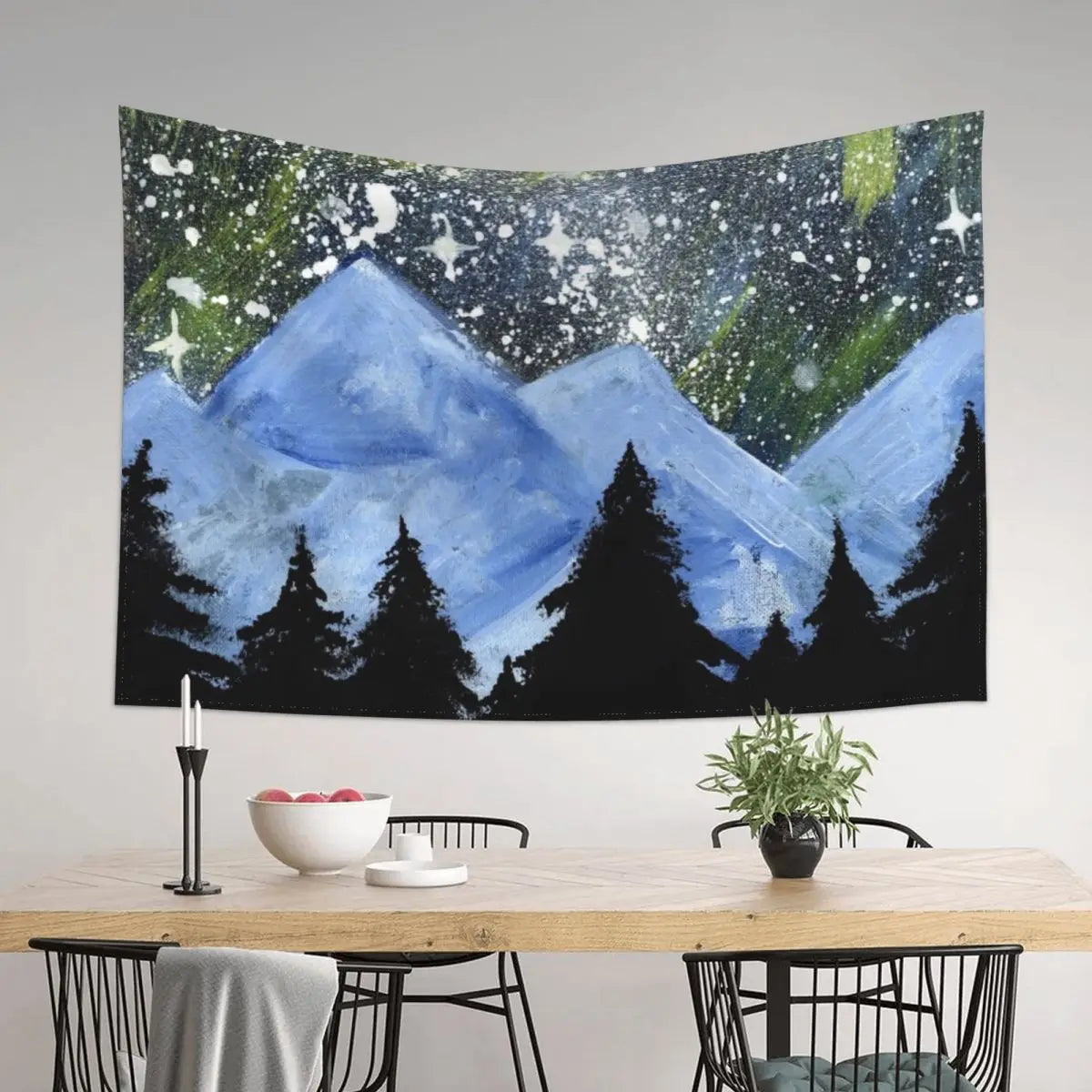 Happy Mountains Wall Tapestry Decor