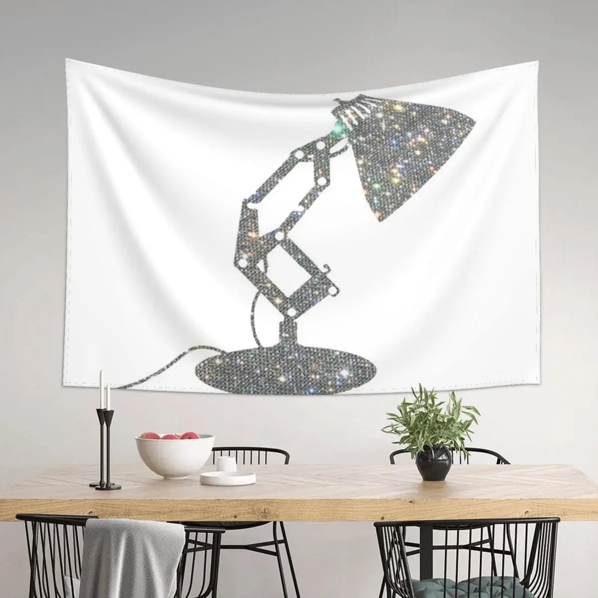 Aesthetic Wall Tapestry Decor Lamp Design