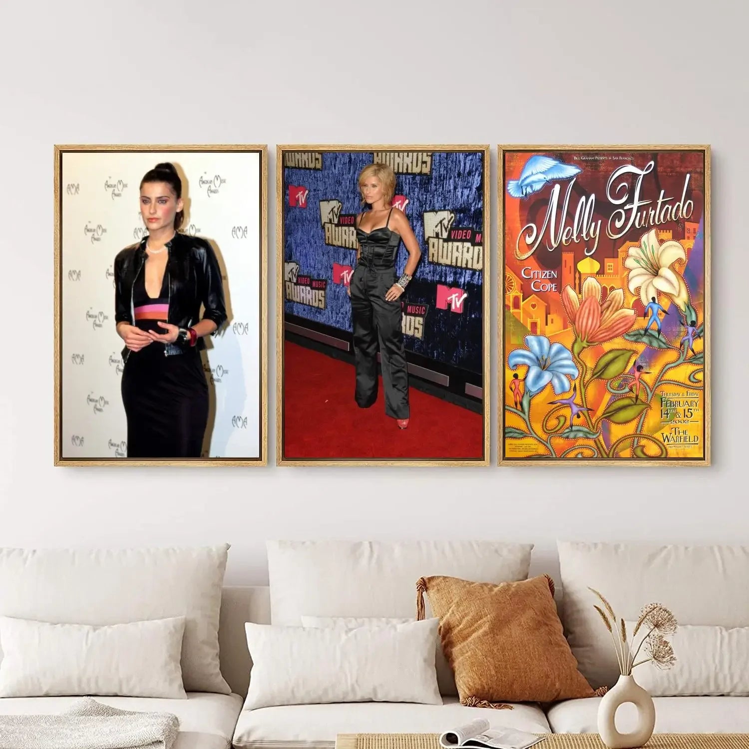 Nelly Furtado Canvas Poster: Modern Bedroom Wall Art