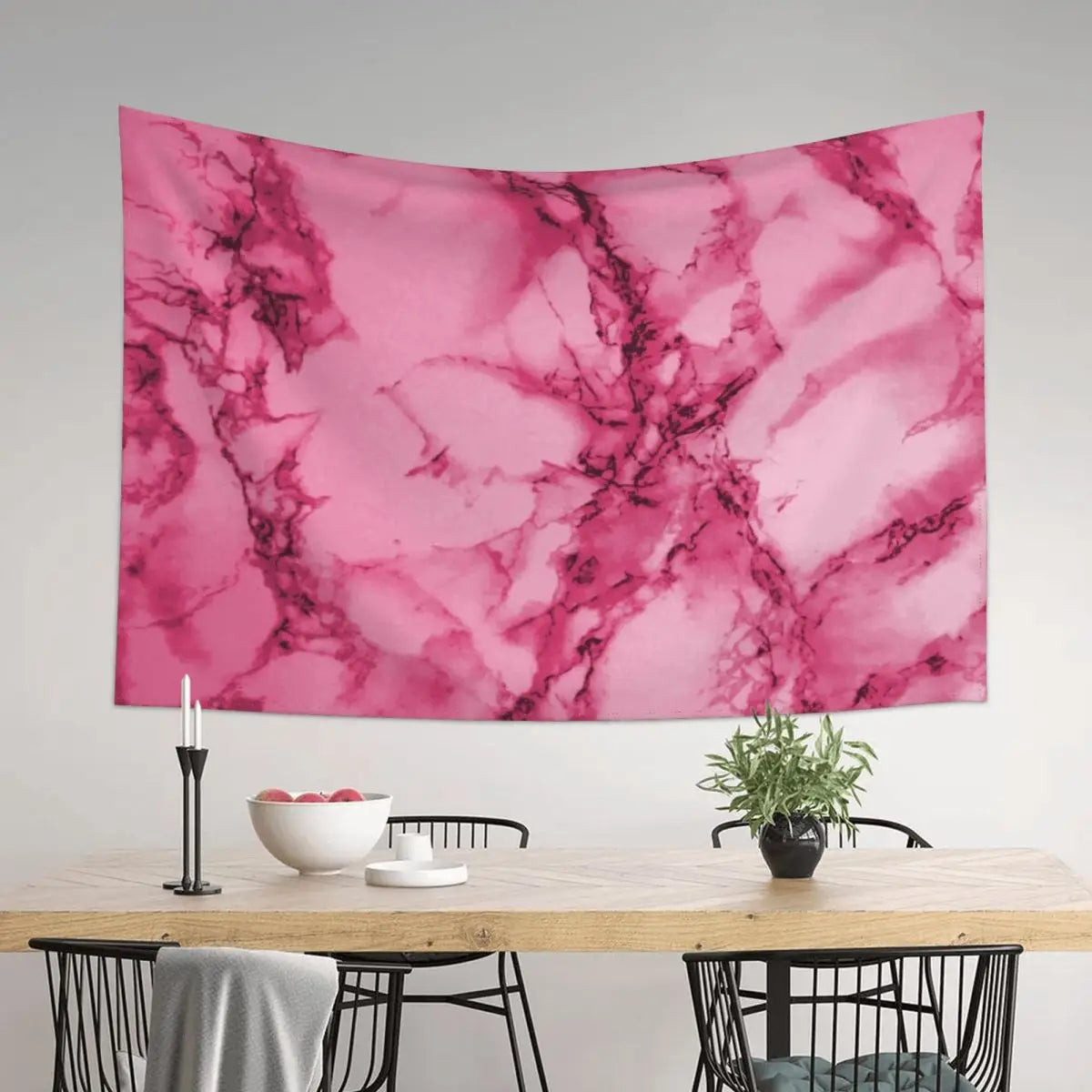 Pink Marble Tapestry Wall Decor Carpet Mural