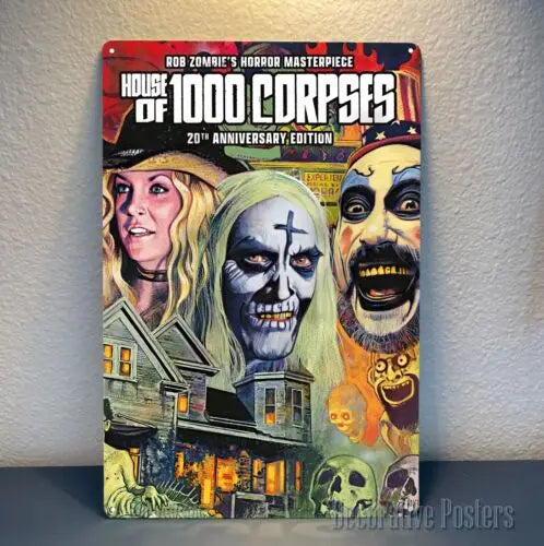 House of 1000 Corpses Metal Movie Poster 20x30cm