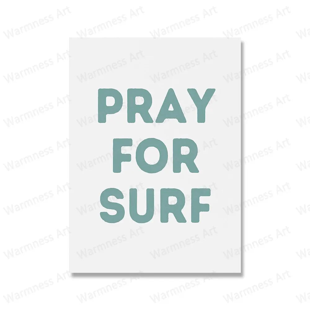 Boho Beach Waves Canvas Art: Kids Nursery Decor