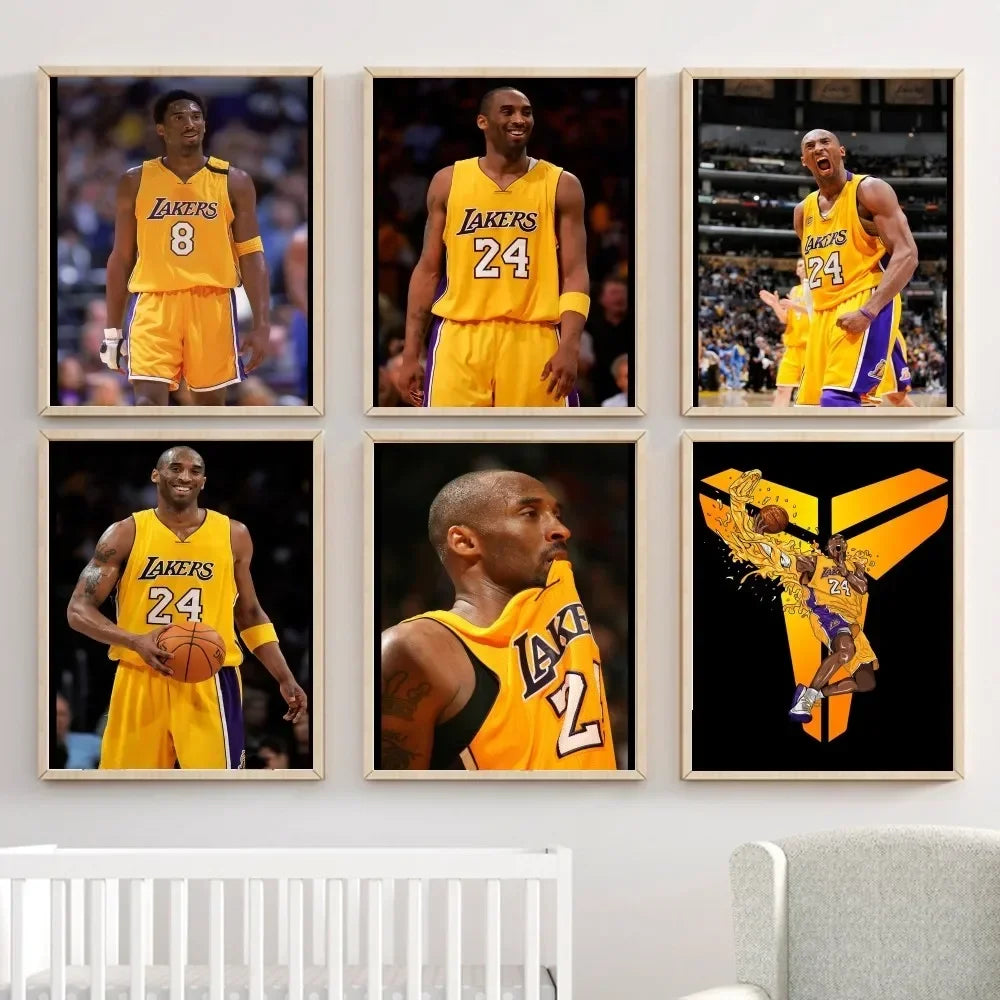 Kobe Bryant Basketball Poster - Waterproof Wall Decor