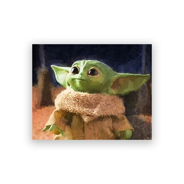 Baby Alien Nursery Art Canvas Print Decor