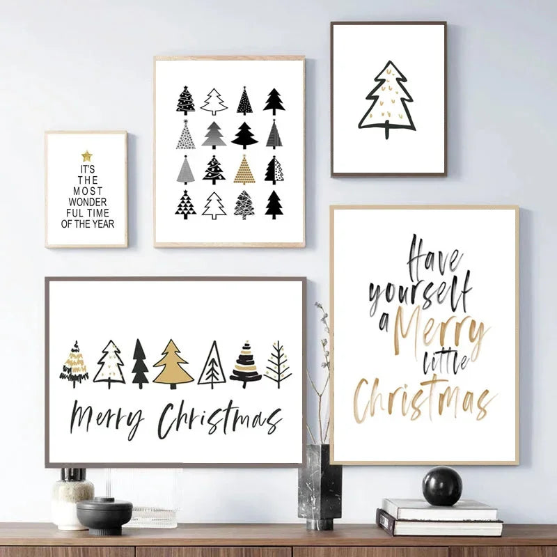 Christmas Tree Canvas Art Print - Holiday Wall Decor