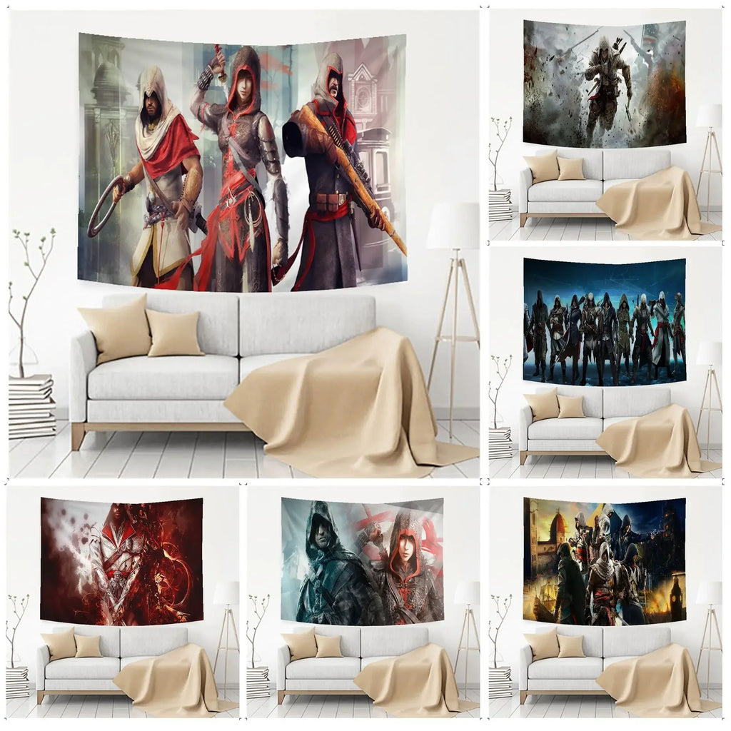 Assassin's Creed Tapestry Wall Art Decor Bohemian Hippie