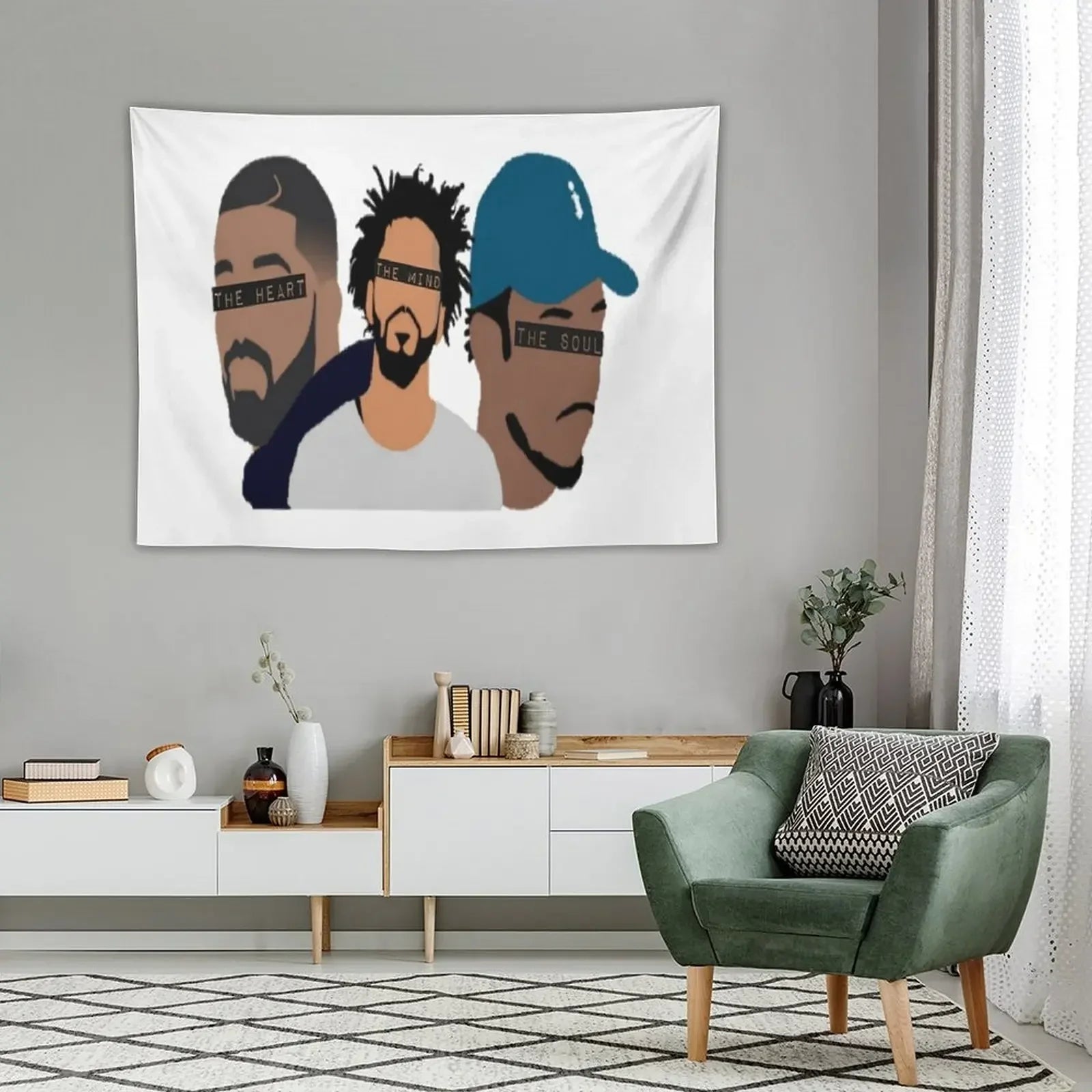 Aesthetic Kawaii Tapestry Bedroom Decor