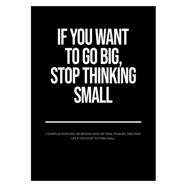 Inspirational Quotes Canvas Wall Art for Office Decor