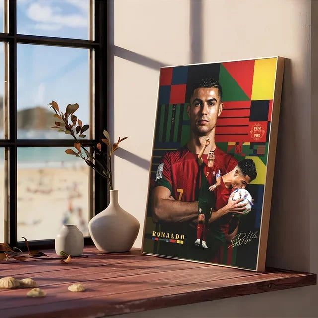Cristiano Ronaldo Vintage Posters Retro Wall Decor