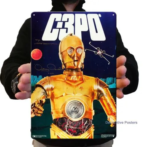 C3PO Metal Movie Poster Tin Sign 20x30cm Collectible