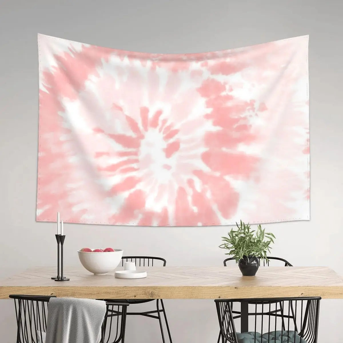 Pink Tie Dye Tapestry Wall Decor Aesthetic Christmas