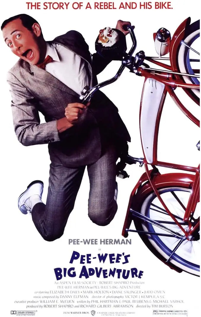 Pee Wee's Big Adventure Tin Sign Poster Art Print