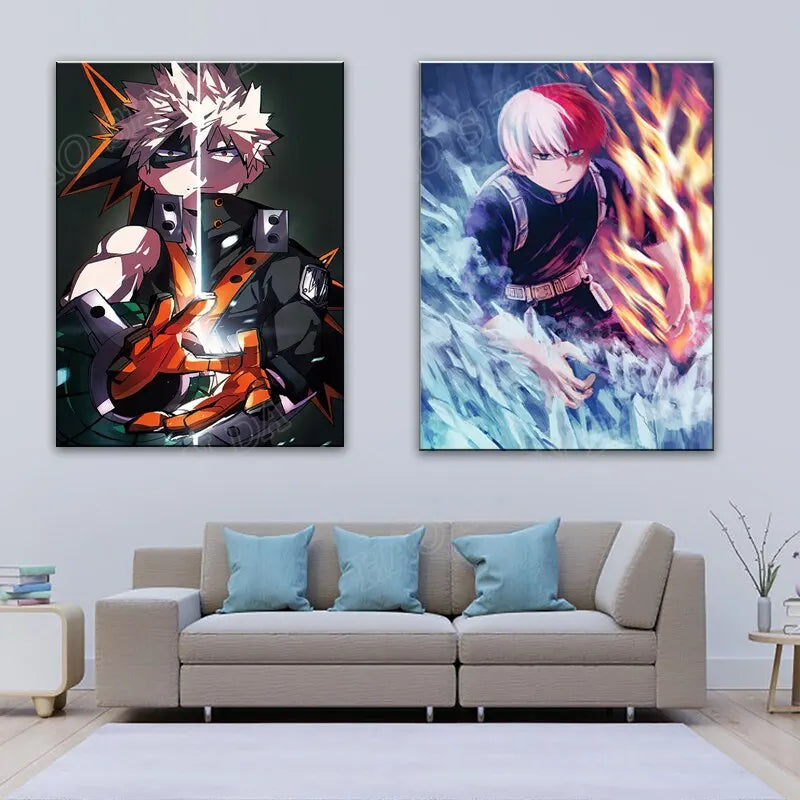My Hero Academia Anime Canvas Wall Art Poster