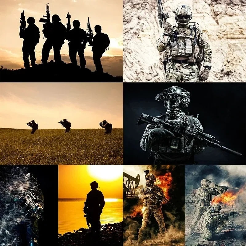Special Forces Soldier Canvas Art - HD Wall Decor Poster