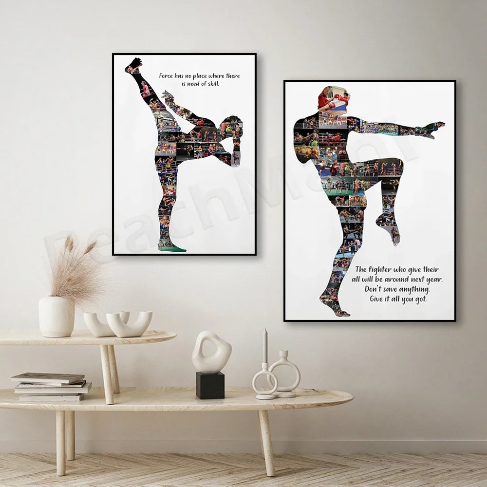 Muay Thai Art Print Martial Arts Wall Decor Poster