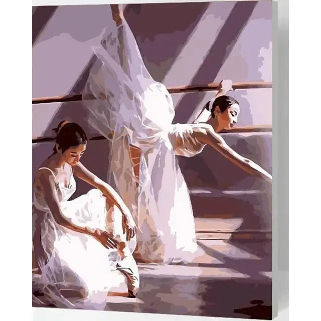 Modern Ballet Dance Canvas Art - Living Room Wall Decor