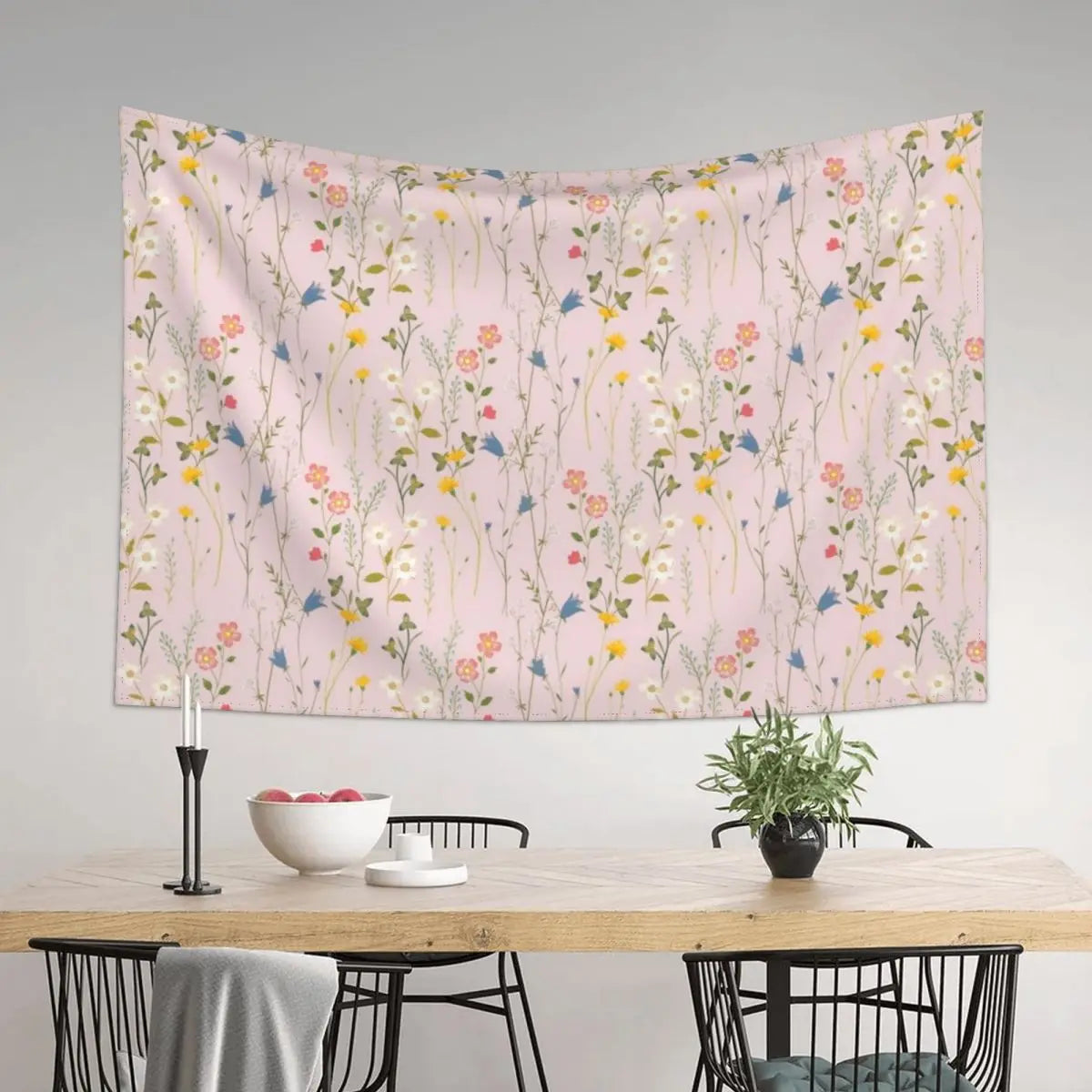 Floral Tapestry Wall Art Decor Mural
