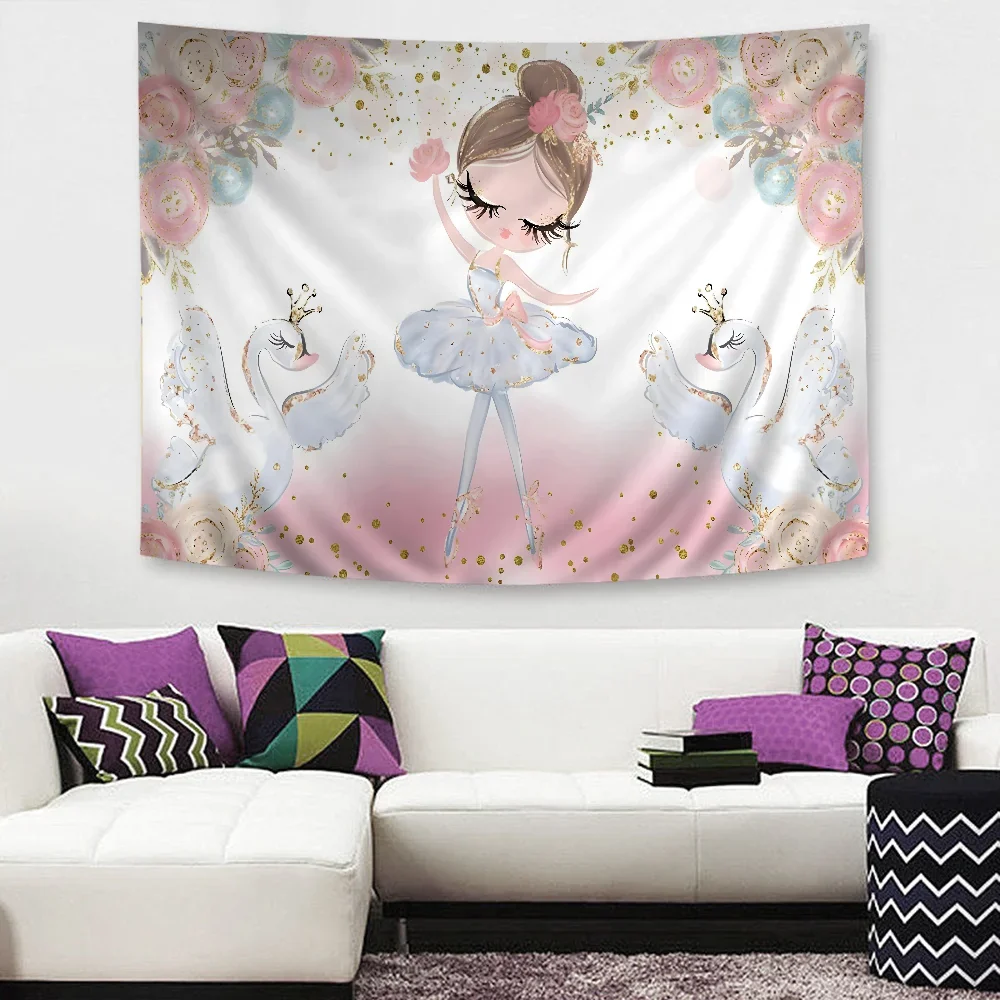 Ballet Fairy Anime Tapestry Wall Art Decor
