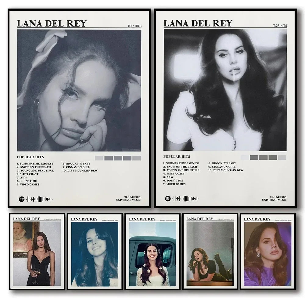 Lana Del Rey Pop Art Poster Canvas Wall Decor