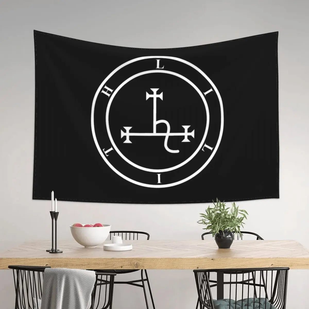 Lilith Sigil Tapestry Wall Decor for Bedroom