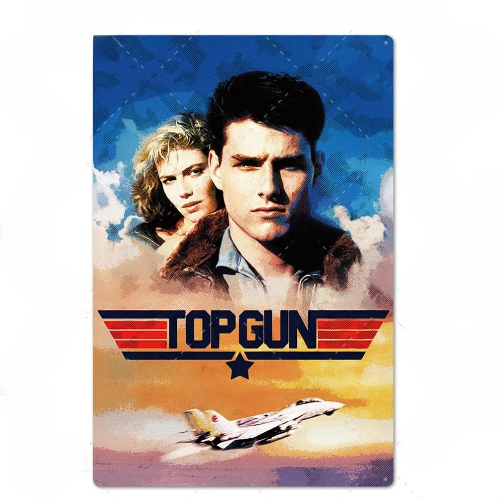 Vintage Movie Metal Tin Sign - Cinema Bar Wall Decor