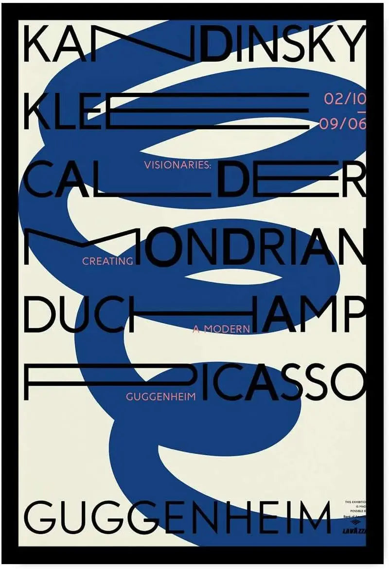 Bauhaus Geometric Canvas Art: Black & Orange Framed Print