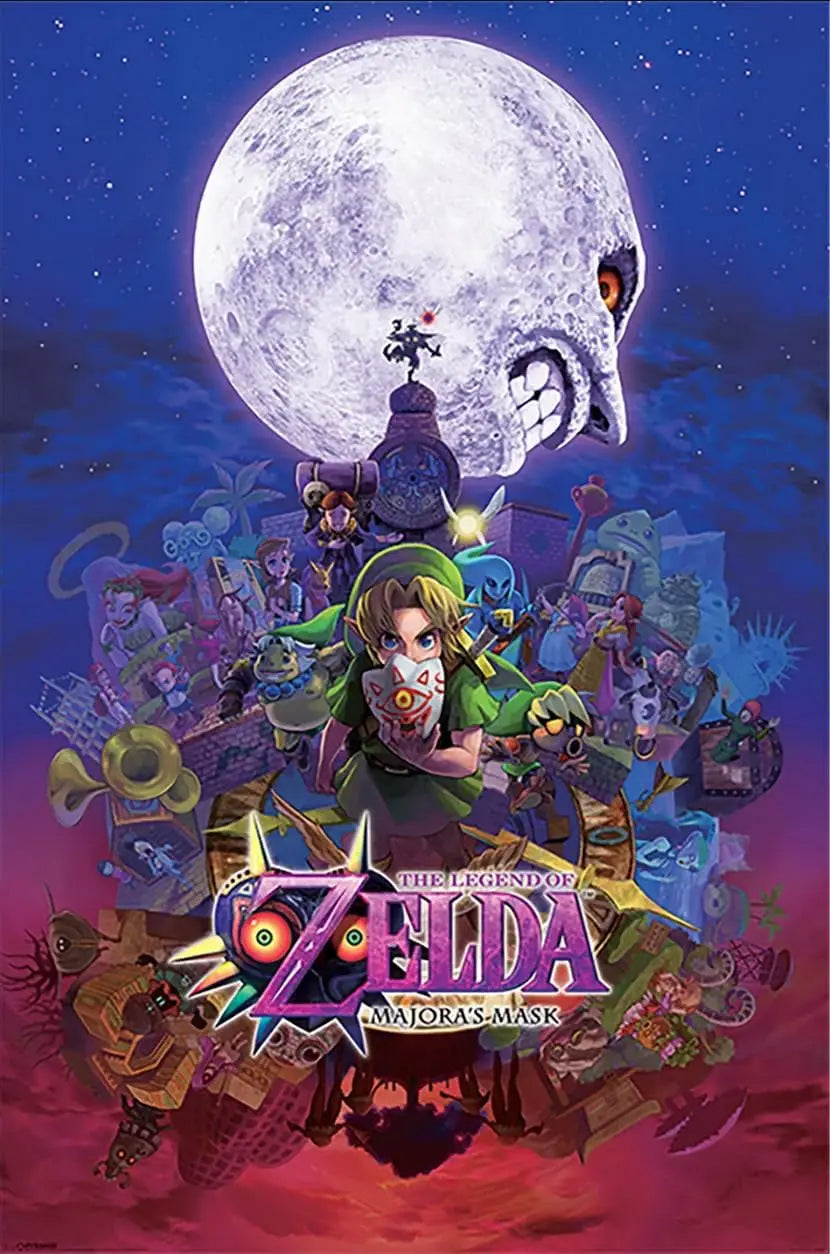 Majora's Mask Zelda Poster - Link Tin Sign