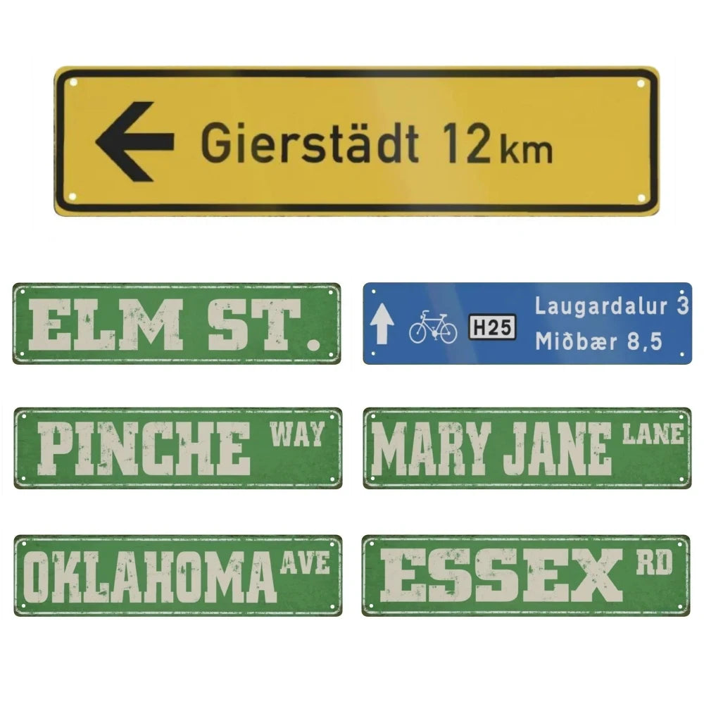 Stoner Ave Vintage Tin Sign Wall Art Decor 40x10cm