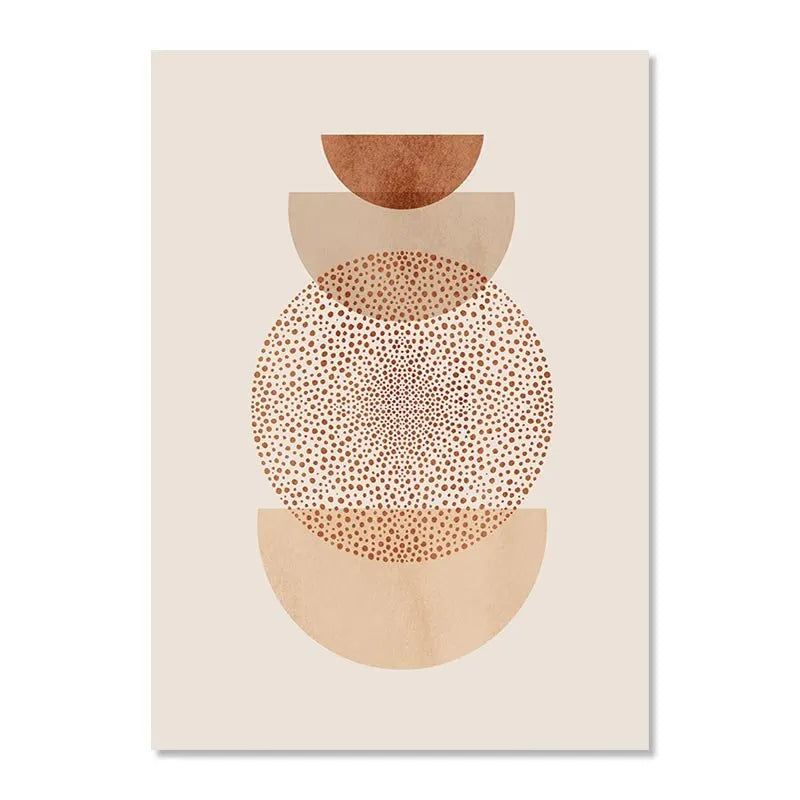 Coral Abstract Canvas Art - Matisse Style Wall Decor