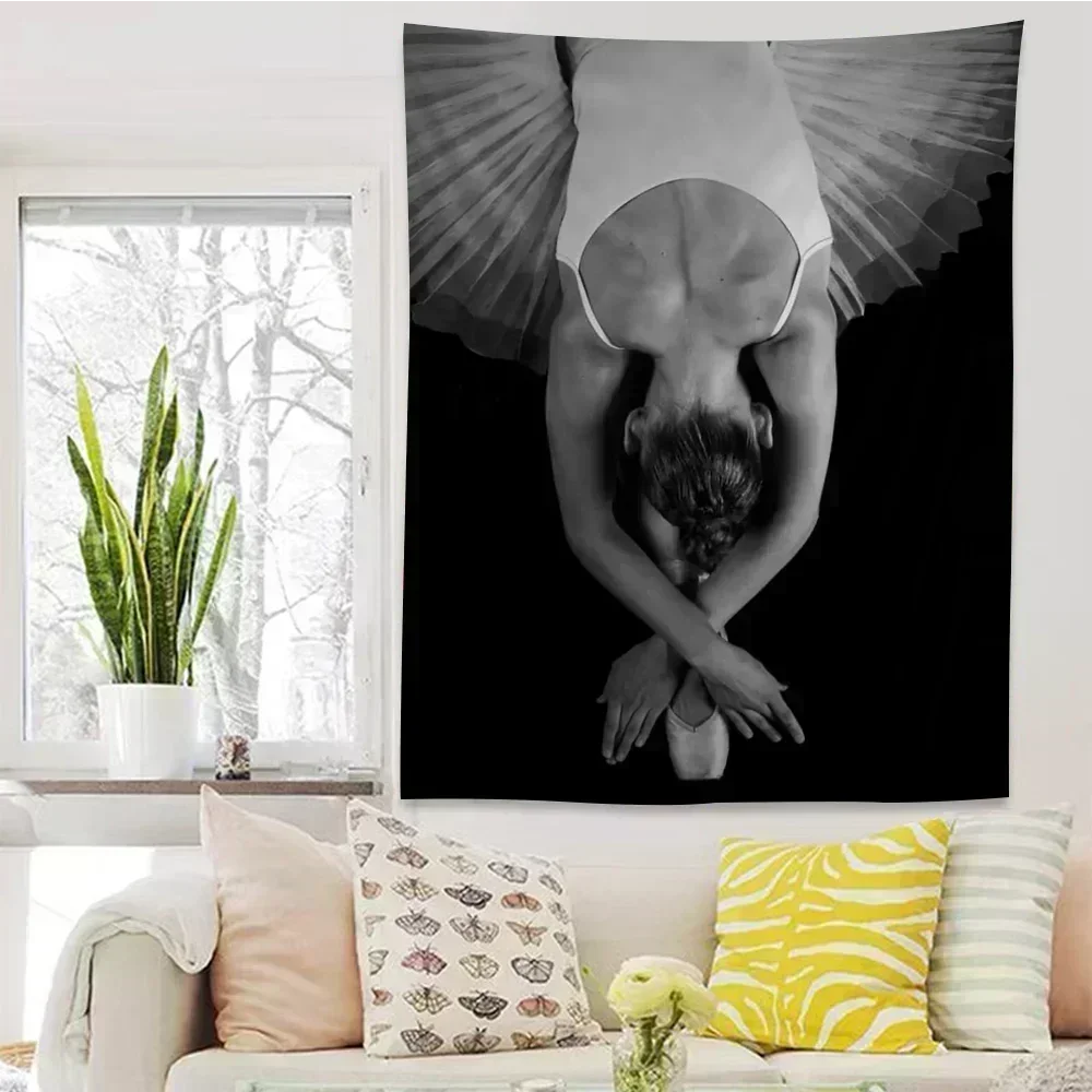 Ballet Ballerina Bohemian Wall Tapestry Decor