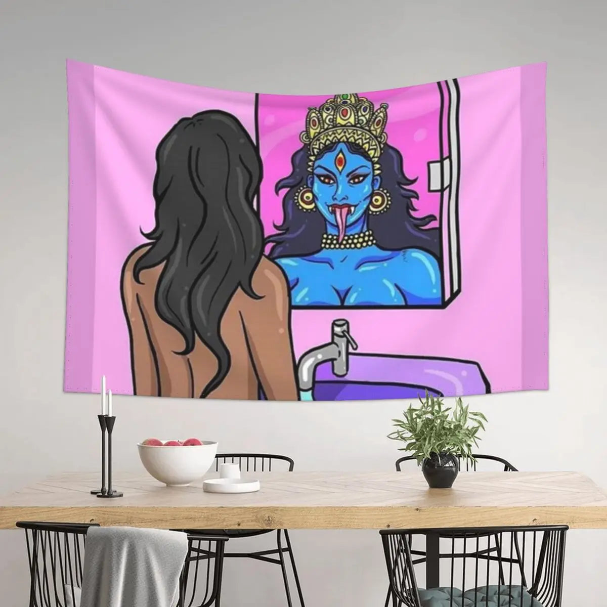 Kali Aesthetic Tapestry: Home & Outdoor Decor