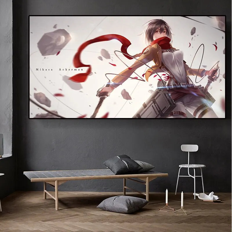 Attack On Titan Canvas Art Poster - Anime Wall Decor