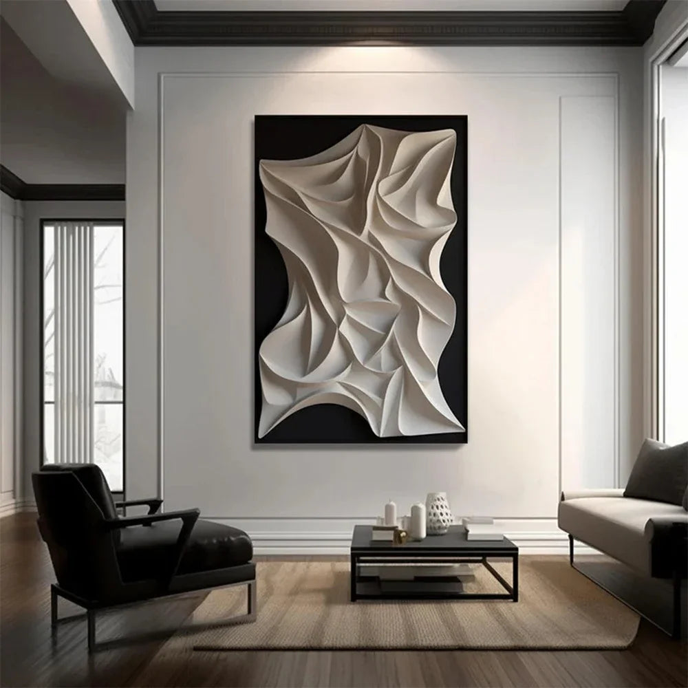 Modern Abstract Wave Canvas Wall Art Decor