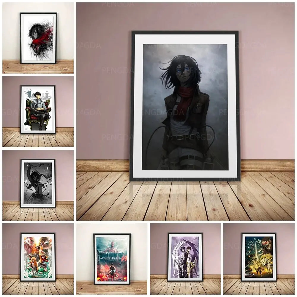 Attack On Titan Canvas Poster Wall Art Print Decor