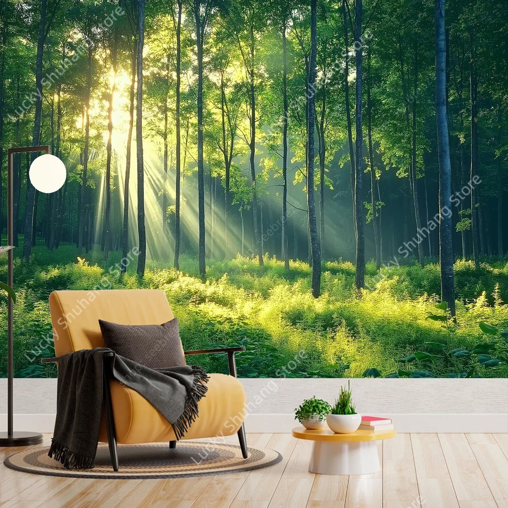 Forest Landscape Tapestry Wall Art for Bedroom Decor