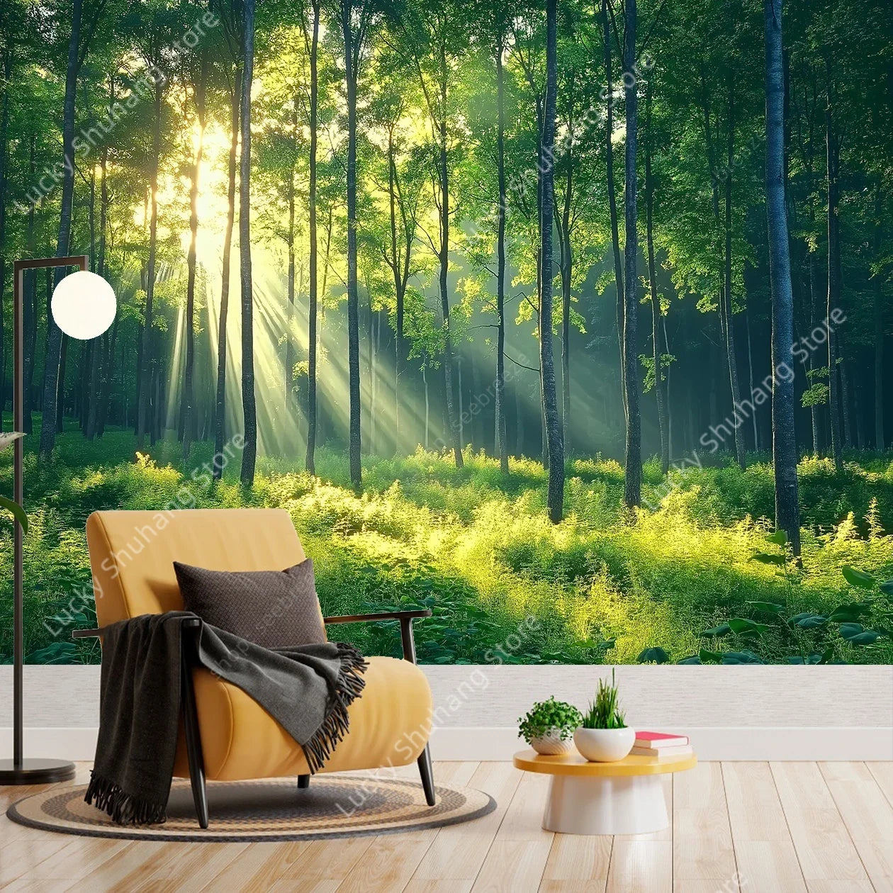 Forest Landscape Tapestry Wall Art for Bedroom Decor